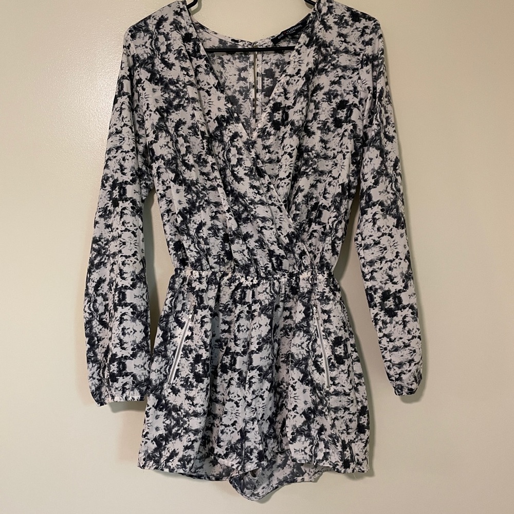 One Clothing Black and White Romper